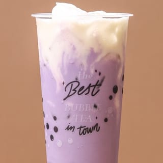 Taro Milk Tea with Salted Cream