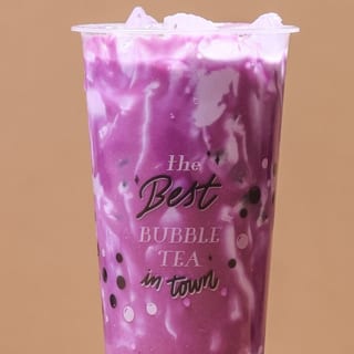 Ube Creme Brulee with Fresh Milk